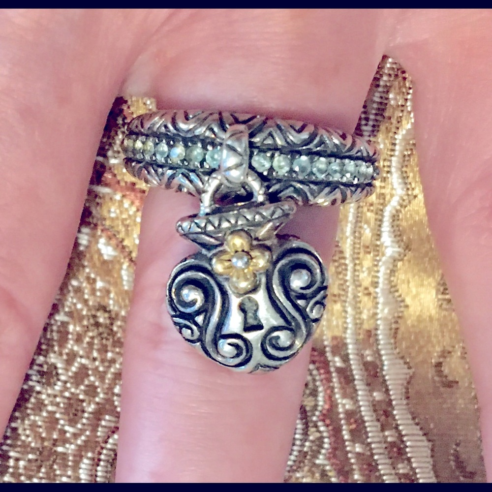 Rare Barbara Bixby Charm Ring❤️